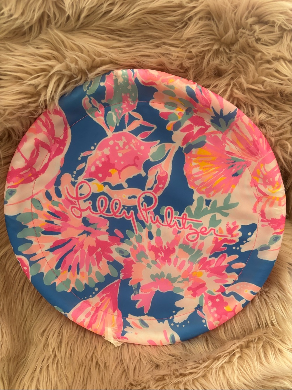Lilly Pulitzer Bennet Blue Bay Dreamin’ 16” Flying Disk